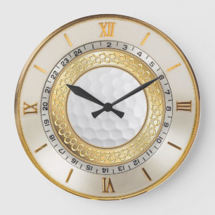 1950:s Stil Golfer's Wall Clock Stor Klocka