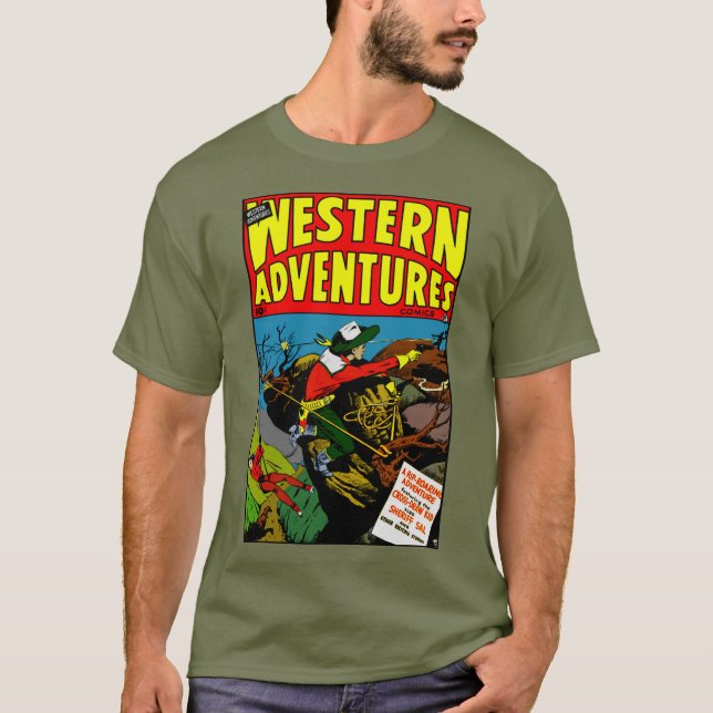 1950:s Westerna Äventyr T-Shirt (Framsida)