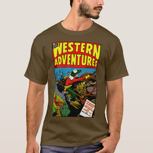 1950:s Westerna Äventyr T-Shirt (Framsida)