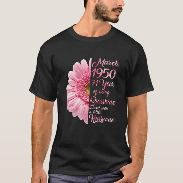 1950 T 71 ÅRS 71St Birthday Gift Shirt (Framsida)