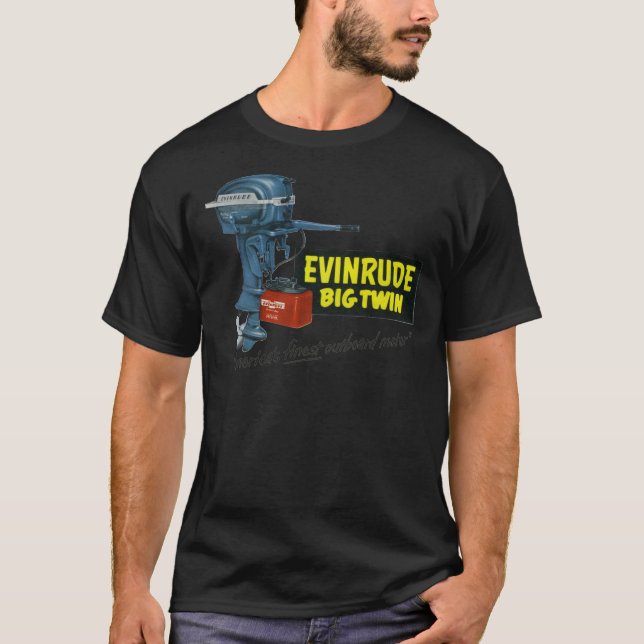1950-talet Evinrude. Americas finaste utombordsmot T Shirt (Framsida)