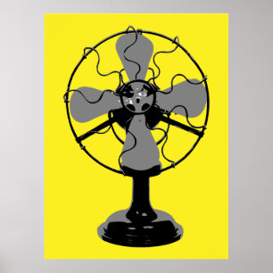 1950-talet fläkt poster