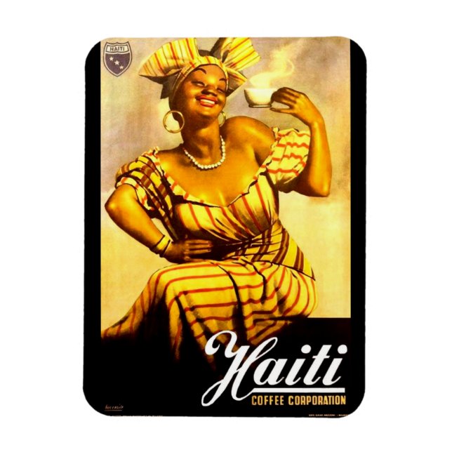 1950-talet Haitis kaffebolag och Magnet (Vertikal)