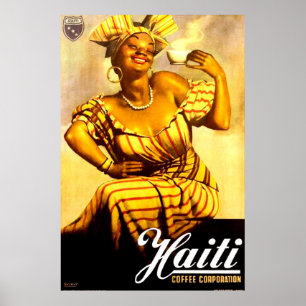 1950-talet Haitis kaffebolag och Poster