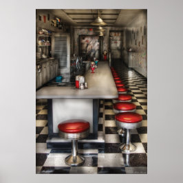 1950-talet - Ice Cream Parlor Poster