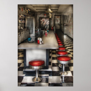 1950-talet - Ice Cream Parlor Poster