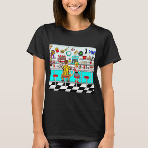 1950-talet: Kupelinnehav Händer på Middag T Shirt