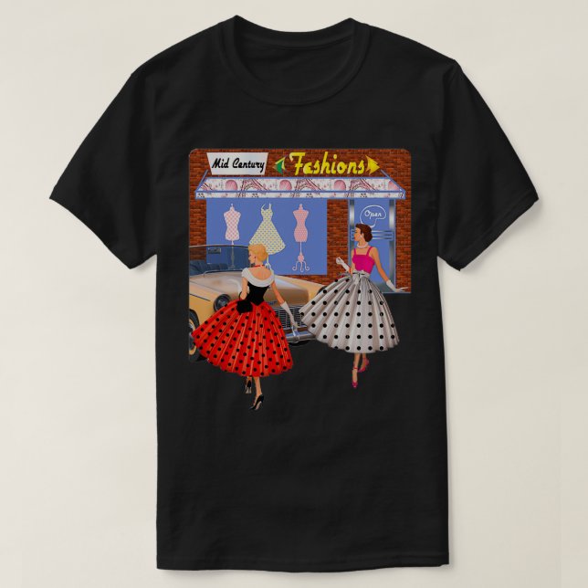1950-talet Mode T Shirt (Design framsida)
