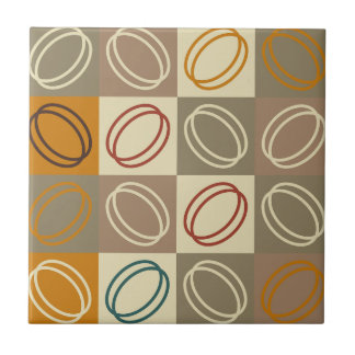 1950-talet mönster l Brown i det moderna medelårhu Kakelplatta