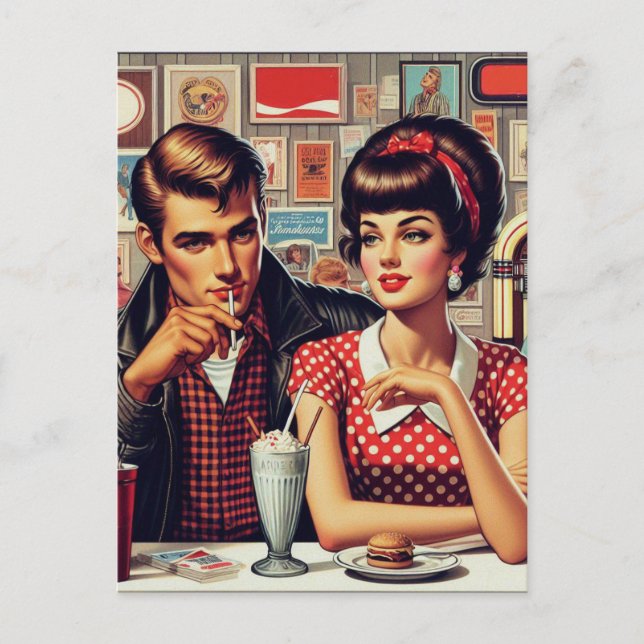 1950-talet par vykort (Framsida)