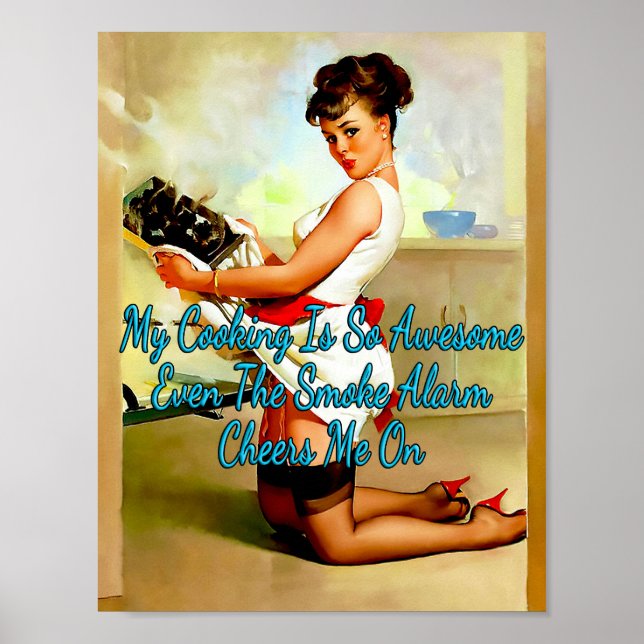 1950-talet Pinup Let's Out of Gil Elvgren Poster (Framsidan)