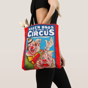 1950-talet poster Hagen Brothers Circus Tygkasse