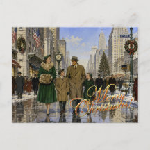 1950-talets amerikanska jul på 5th Avenue N.Y.