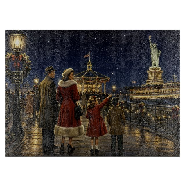 1950-talets amerikanska jul Staty över frihet (Framsidan)