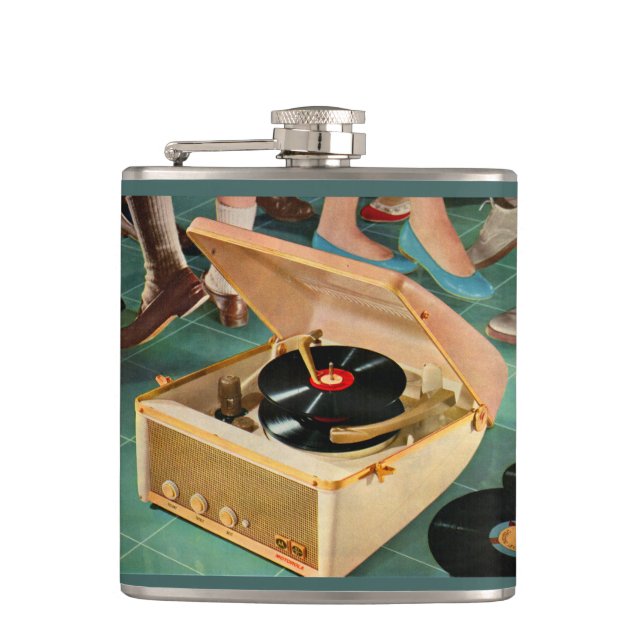 1950-talets bärbara spelarannons fickplunta (Framsidan)