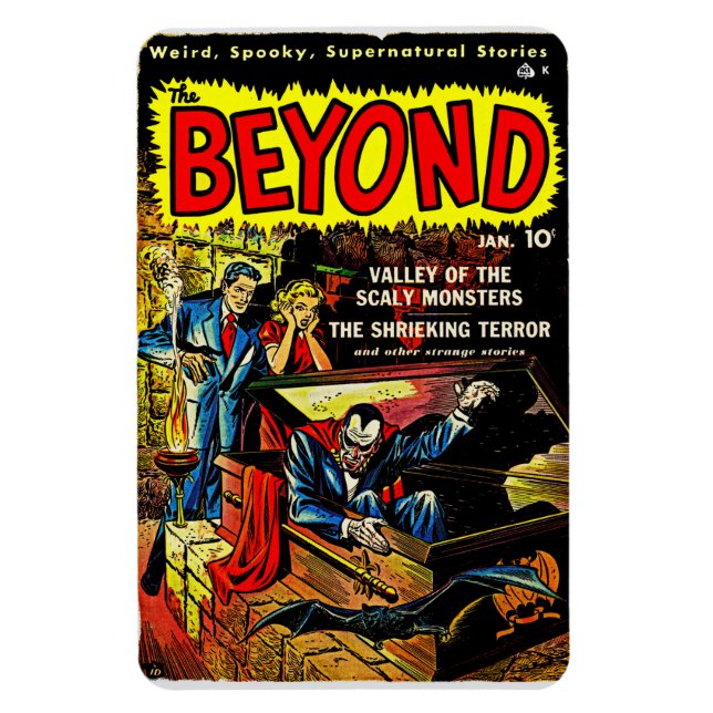 1950-talets * BEYOND*-Tecknaden Magnet (Vertikal)