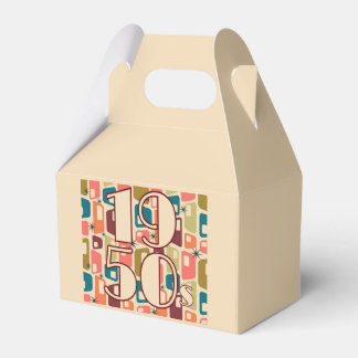 1950-talets dekorerade design presentaskar