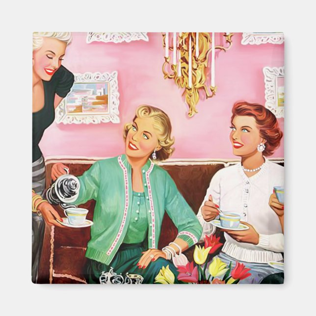 1950-talets eftermiddagstorgen magnet (Framsidan)