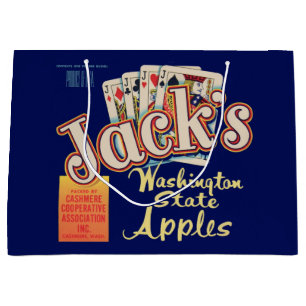 1950-talets etikett Washington State Apples låda
