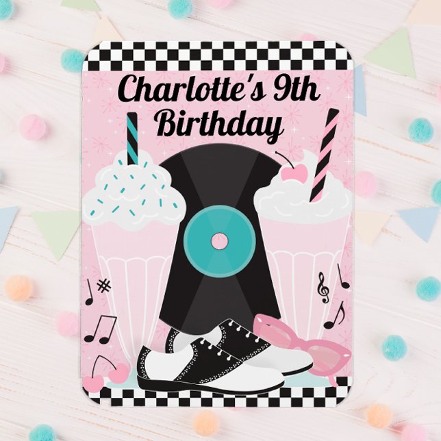 1950-talets favoritmagnet för Retro-Middag - så Fö Magnet (Birthday Magnet Favor)