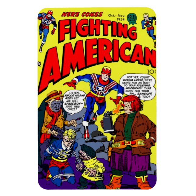 1950-talets Fighting American Magnet (Vertikal)