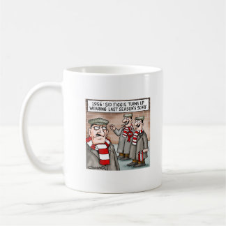 1950-talets fotbollsmatch kaffemugg