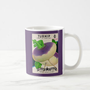 1950-talets fröpacksrovor skrivs ut kaffemugg