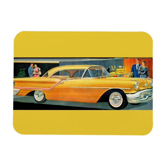1950-talets gyllene Rocket 88 Oldsmobile Magnet (Horisontell)