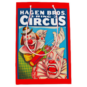 1950-talets Hagen Brothers Circus poster utskrift