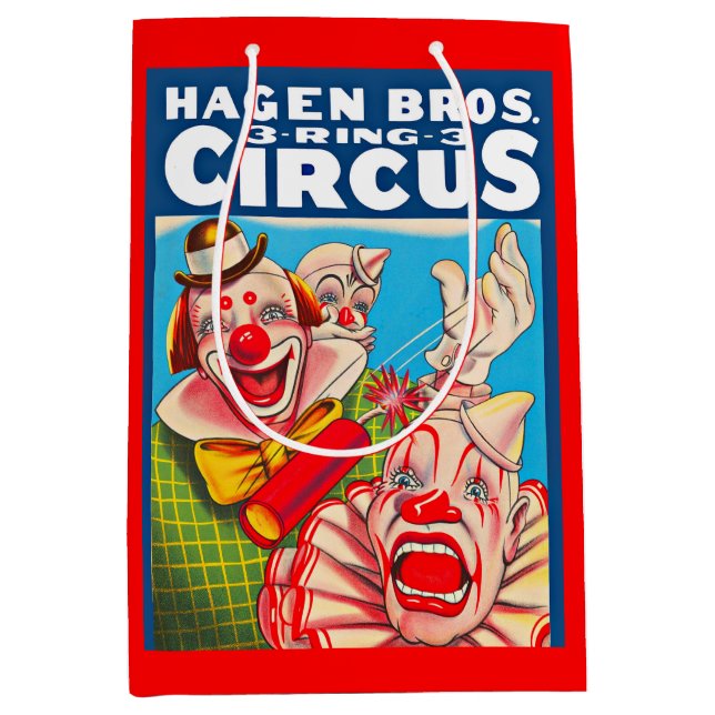 1950-talets Hagen Brothers Circus poster utskrift (Framsidan)