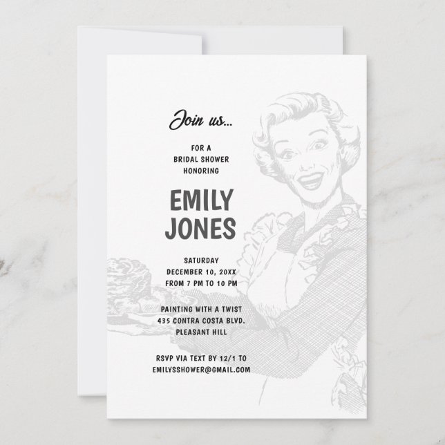 1950-talets Housefru-Möhippa Inbjudningar (Framsida)