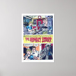 1950-talets Hungriga Vintage Tecknader om skräck Canvastryck