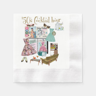 1950-talets kokstjärtservetter pappersservett