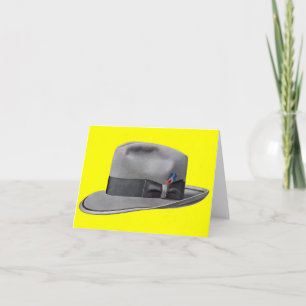 1950-talets manar fedora-hatt kort