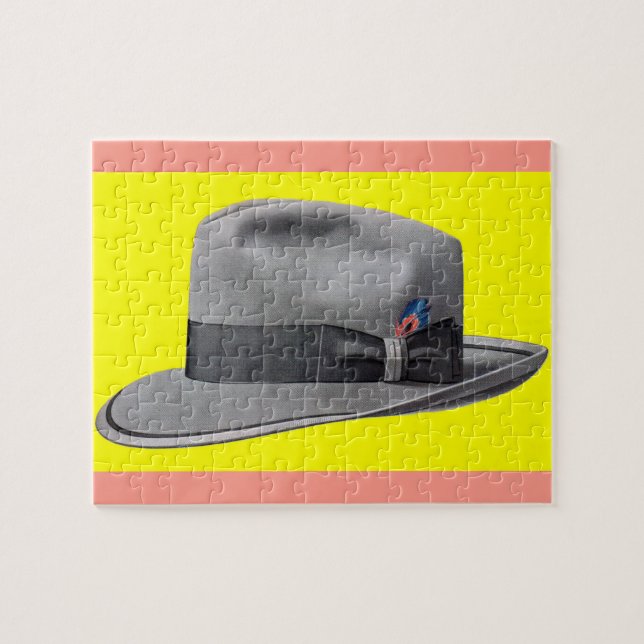 1950-talets manar fedora-hatt pussel (Horisontell)