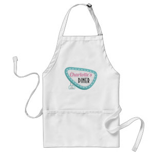 1950-talets Middag Retro Signage Birthday Apron - Förkläde