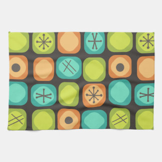 1950-talets Mod Art Soft Cubes Multicolor Kökshandduk