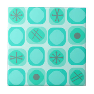 1950-talets Mod Art Soft Cubes Turcos Kakelplatta