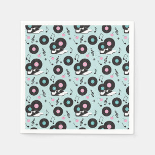 1950-talets Retro Middag Födelsedagsfest Napkins - Pappersservett