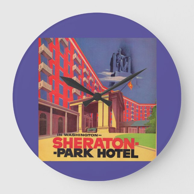 1950-talets Sheraton Park Hotel - Washington, DC a Stor Klocka (Framsida)