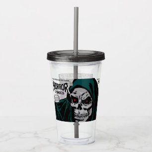 1950-talets SKRÄCKSERIE Acryl Tumbler Take Away Mugg
