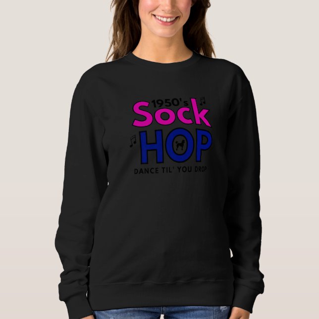 1950-talets Sock Hop-dans Til' You Drop 1950-talet T Shirt (Framsida)