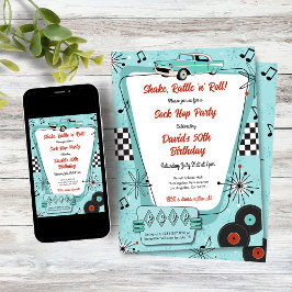 1950-talets Sock Hop-fest Inbjudningar