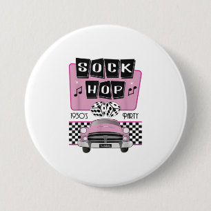 1950-talets Sock Skutt Dance Costume Retro 50-tale Knapp