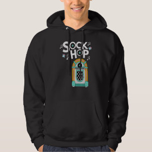 1950-talets Sock Skutt Jukebox-Temaparty för 50-år Hoodie