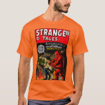 1950-talets STRANGT SAGOR-serietidning T-shirt<br><div class="desc">Se bra ut och njut av de klassiska, underliga monstren och den underbara konsten från tidigare års serietidningar med denna 1950-talets STRANGT SAGOR Sci-Fi / Skräck-serietidning T-shirt från Eclectic Creations Studio. Kolla in den verkliga visningen för att se den i verklig rörelse. Anpassa den som du vill och använd alla...</div>