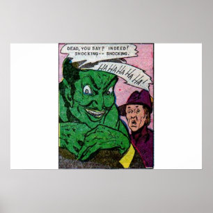 1950-talets tecknader av Golden age-skräck teckn Poster