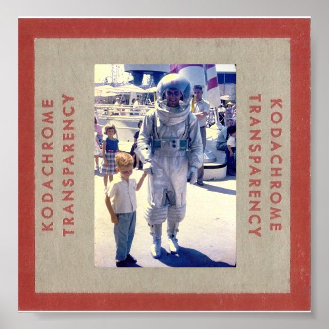 1950-talets temapark Astronaut Poster (Framsidan)