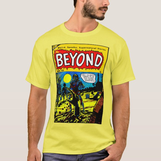 1950-talets 'The BEYOND' Skräckserietidning T-shir T Shirt (Framsida)