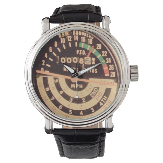 1950-talets Vintage Farm Tractor Speedometer/Tacho Armbandsur (Framsida)